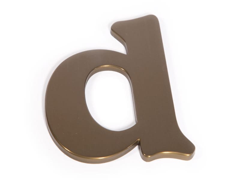 Polished Anodized Sign Letters Order Custom Online Woodland Manufacturing