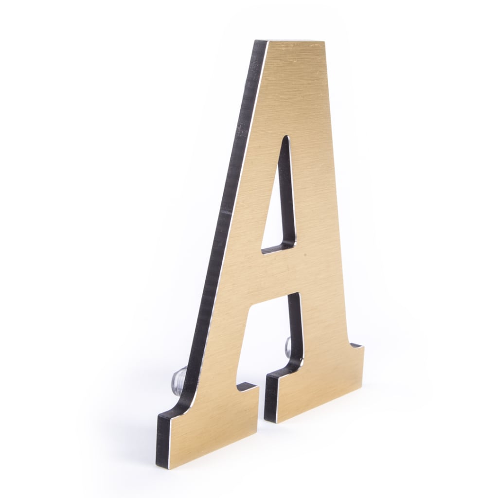 Polished Bronze Letters - Custom Gold Letters Polished to Perfection