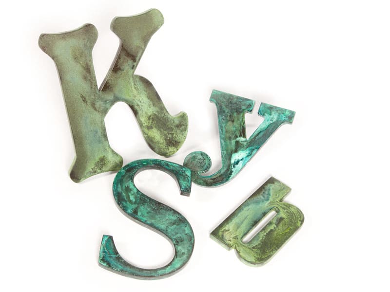 Patina Letters Patina Bronze Letters