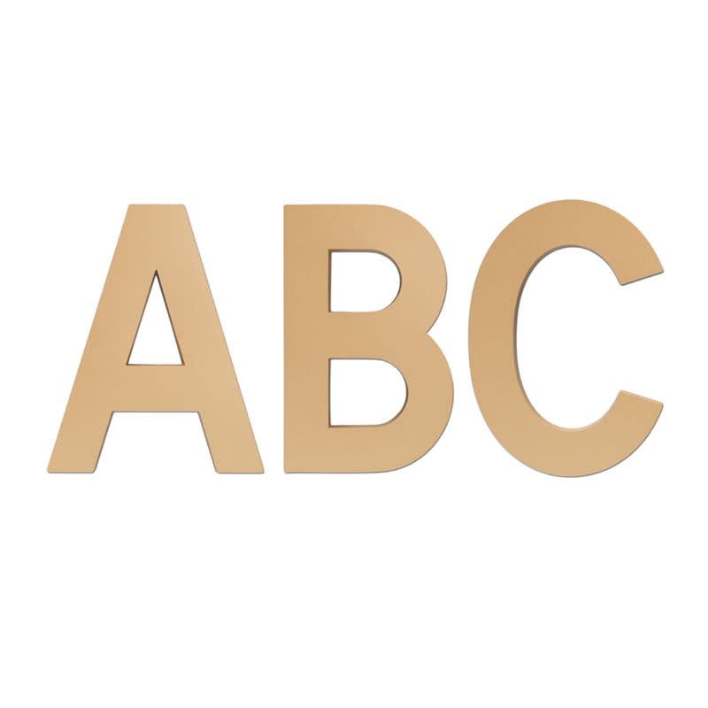 Standard Block Plastic Letters Injection Molded Woodland Manufacturing