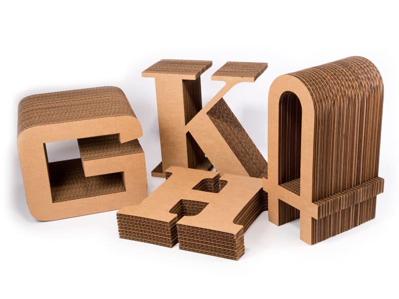Thick Cardboard Letters Any Font Any Size Woodland Manufacturing