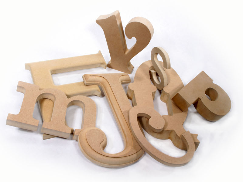 Unpainted MDF Wood Letters MDF Letters Composite Letters