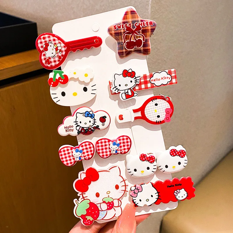 KT cat cartoon hairpin little girl's forehead broken hairpin does not hurt hair baby bangs clip cute girl hairpin headwear