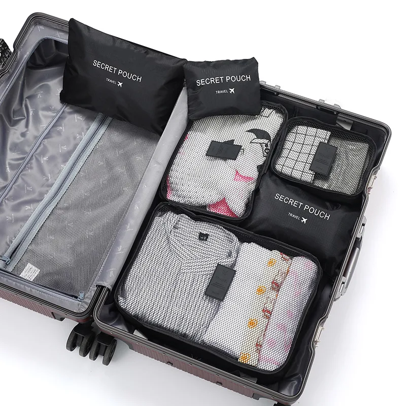 6-piece travel storage bag storage bag 6-piece clothing organizer storage set