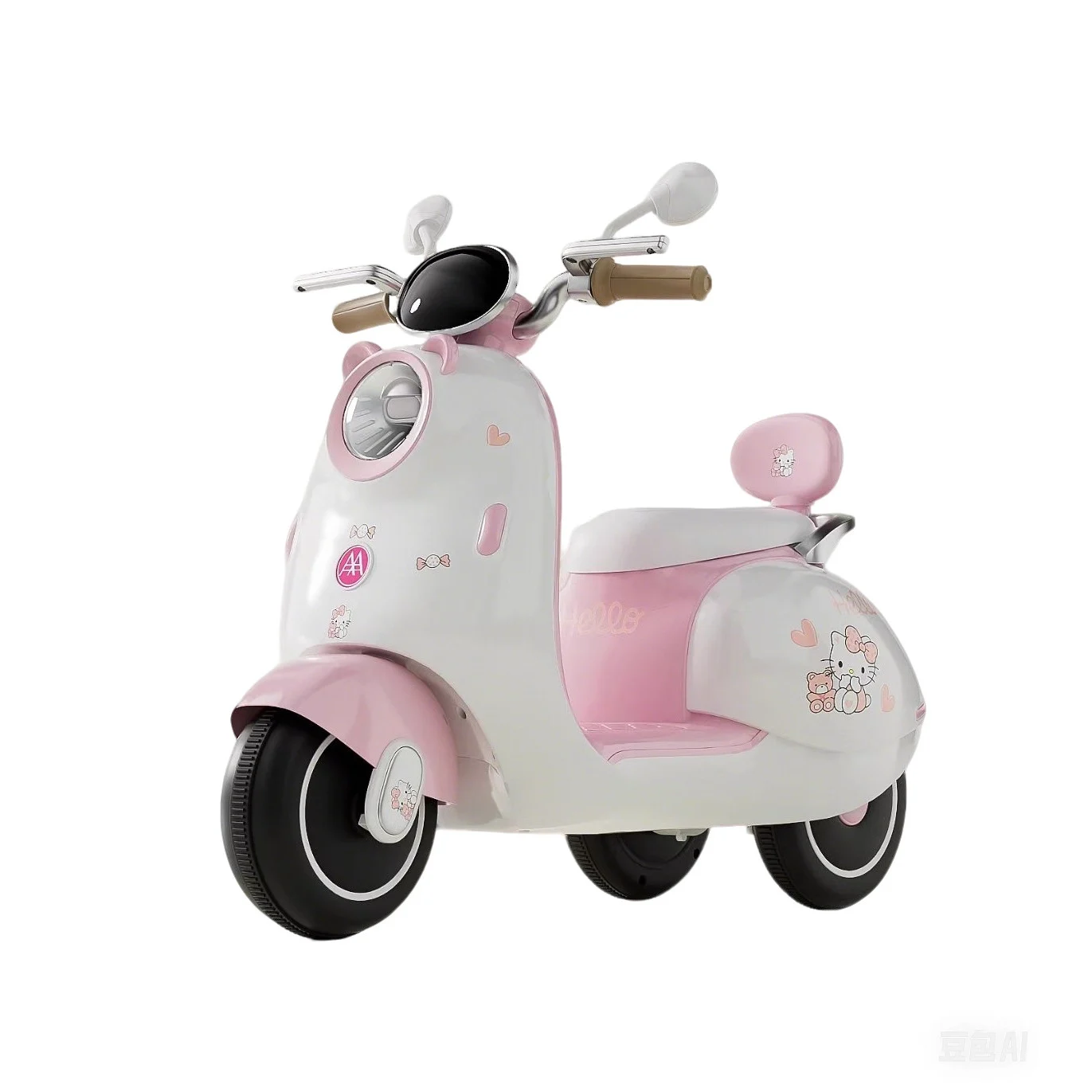 Children's Electric Motorcycle Wholesale Boys and Girls Baby Three-Wheel Seated Child Charging Double Remote Control Toy Car