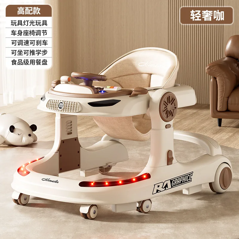 Baby walker stroller multifunctional baby learning walker anti-O-leg certified foldable electric