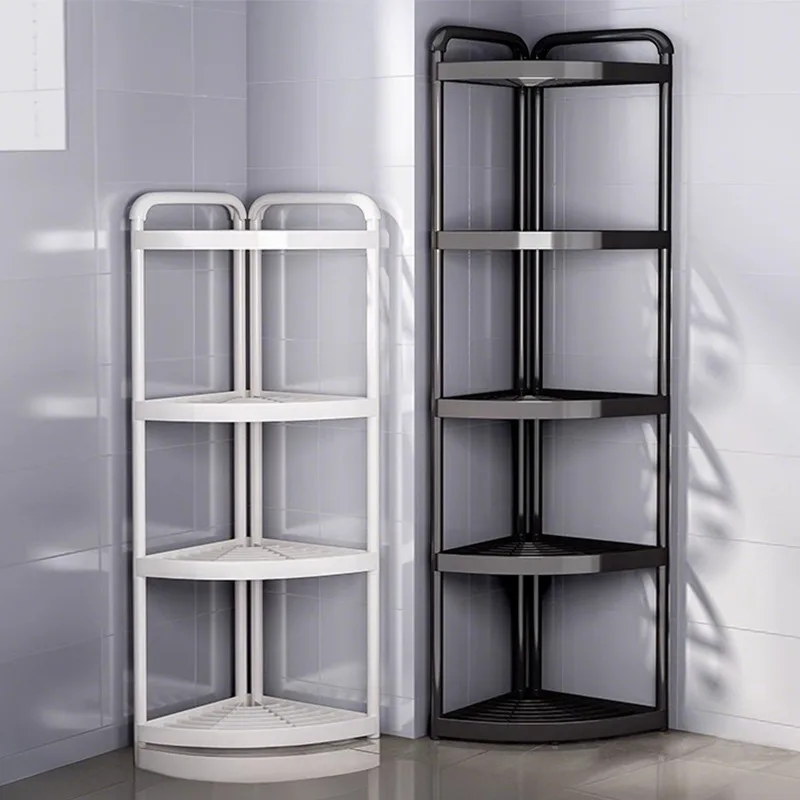 Bathroom storage rack floor-standing bathroom tripod sandwich storage rack household toilet toilet corner storage rack