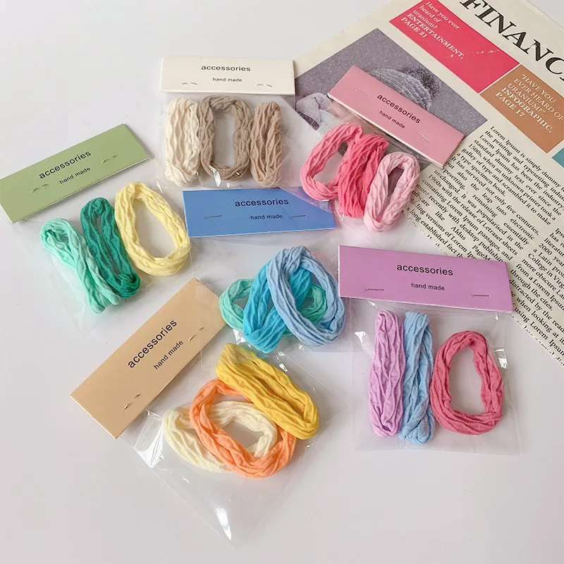 Bag-packed, non-harmful, traceless headband, high-elasticity, seamless rubber band, women's hair-tying ball, hair circle, hair-tying headband, women's hair-tying headband