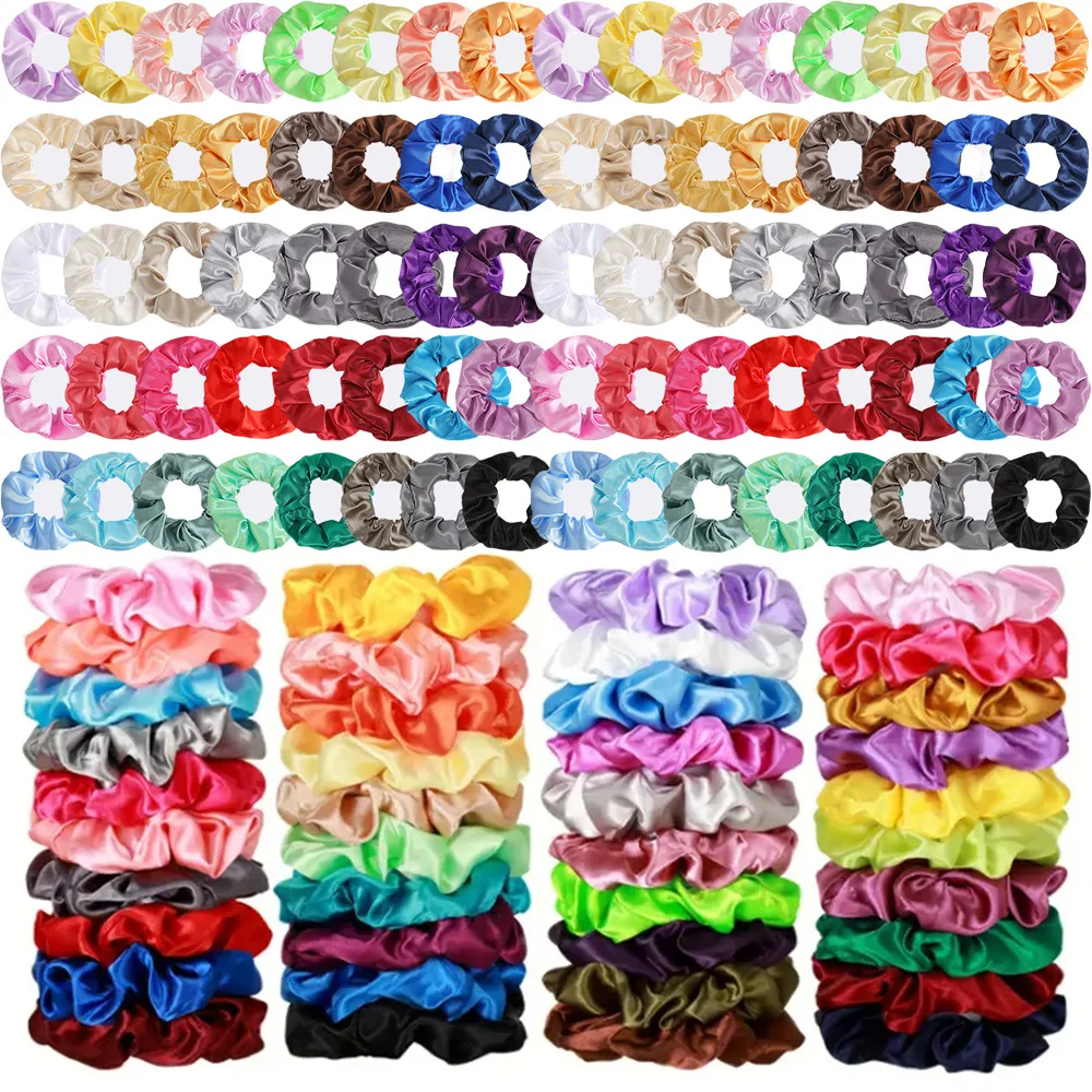 Set of satin hair ties, simple and versatile, French headband, ponytail hair ties, women's hair accessories wholesale