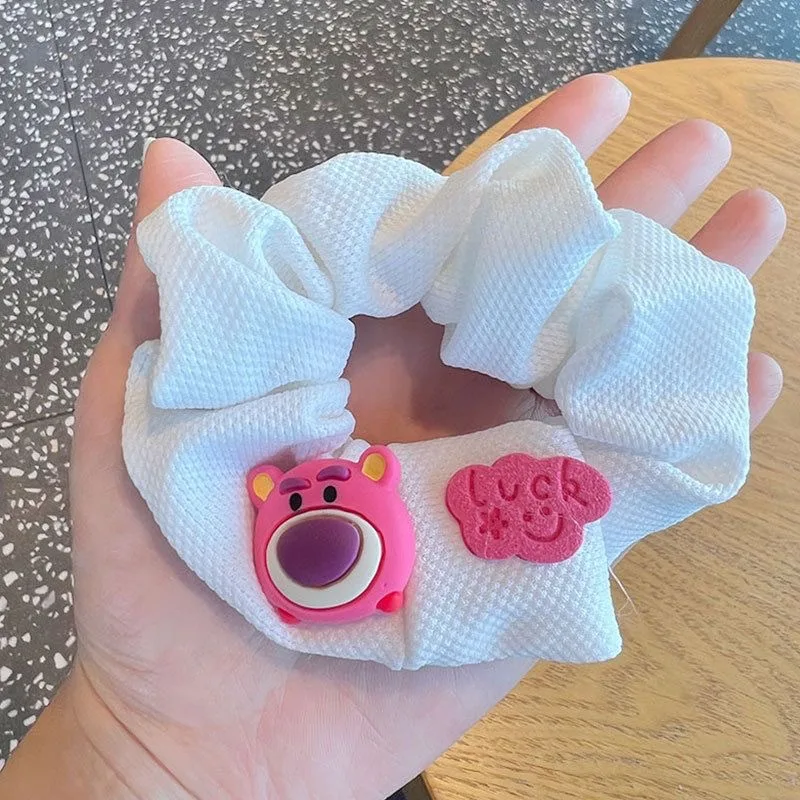 Korean sweet cartoon cute girl large intestine hair ring ball head artifact children girl ponytail rubber band hair accessory