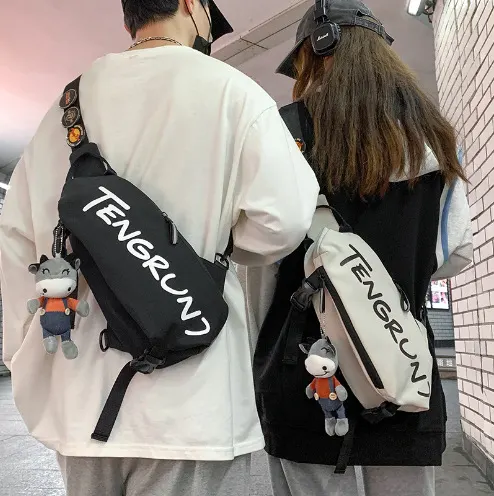 Men's bags, fashionable crossbody bags, boys' backpacks, niche sports and leisure bags, women's shoulder bags, personalized Japanese chest bags