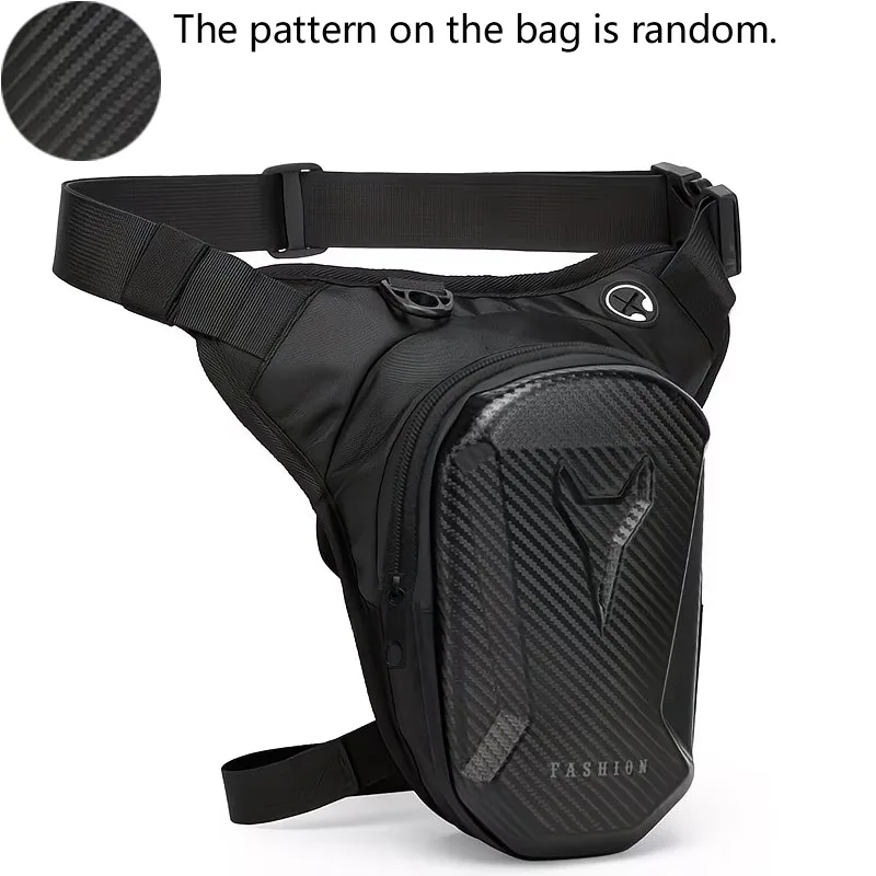 New hard shell leg bag cycling bag motorcycle crossbody bag men's waist bag cross bag waterproof lightweight small bag