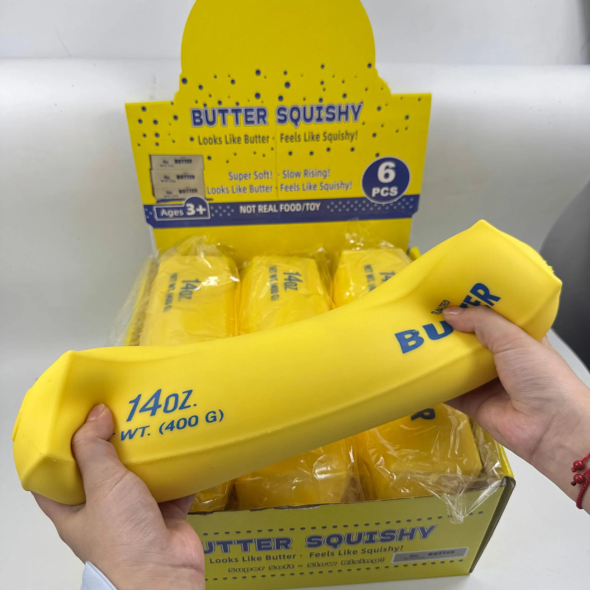 Soft butter stick milk bar slow rebound pinch music decompression pinch pressure relief artifact for work and class