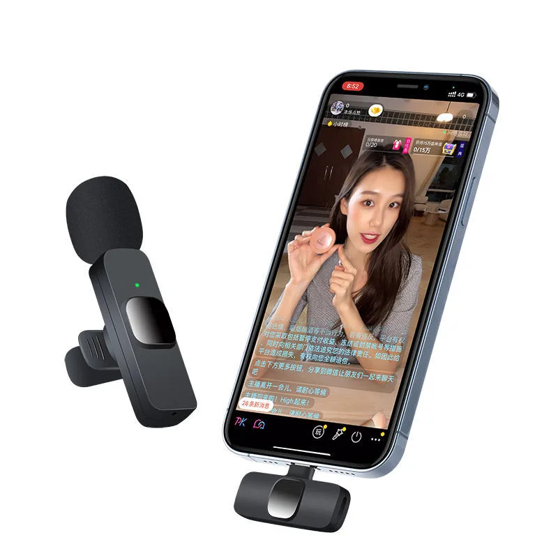 k8k9 lavalier microphone with compartment mobile phone live broadcast video anchor radio microphone live broadcast special microphone 4