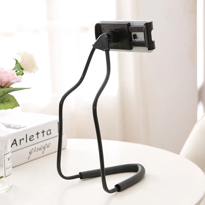 Creative lazy mobile phone holder hanging neck personalized mobile phone holder universal multi-functional bedside desktop universal mobile phone holder 4