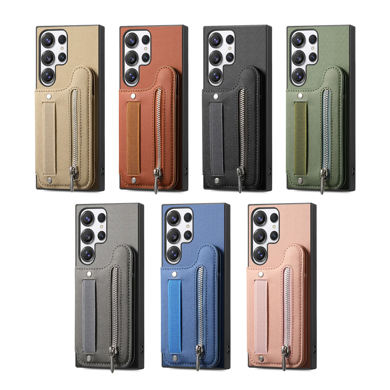 Suitable for Galaxy S26Ultra mobile phone case, wristband wallet, S25FE card holder, Samsung A57 protective case 2