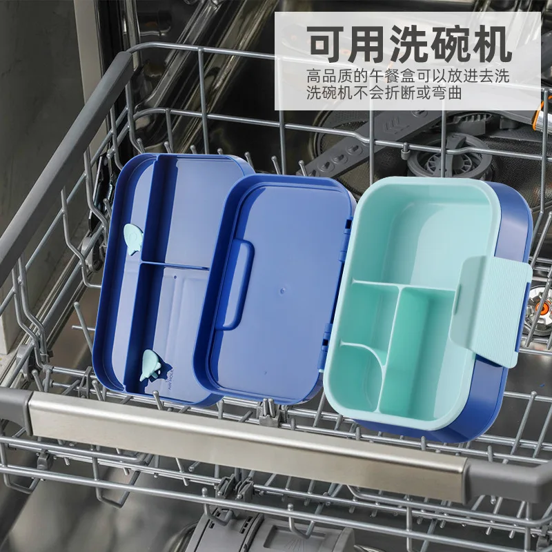 Student Fruit Salad Box Children's Compartment Sandwich Lunch Box Adult Lunch Box 4