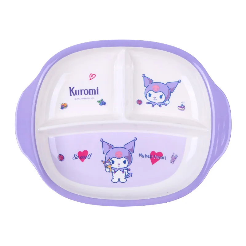 Kuromi children's tableware baby food bowl eating plate tableware baby mother and baby cute water cup wholesale 5