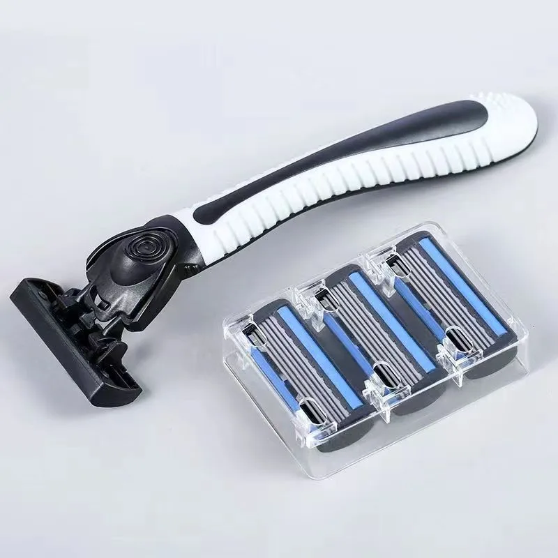 6-layer blade razor manual men's beard razor old-fashioned razor razor disposable razor 4