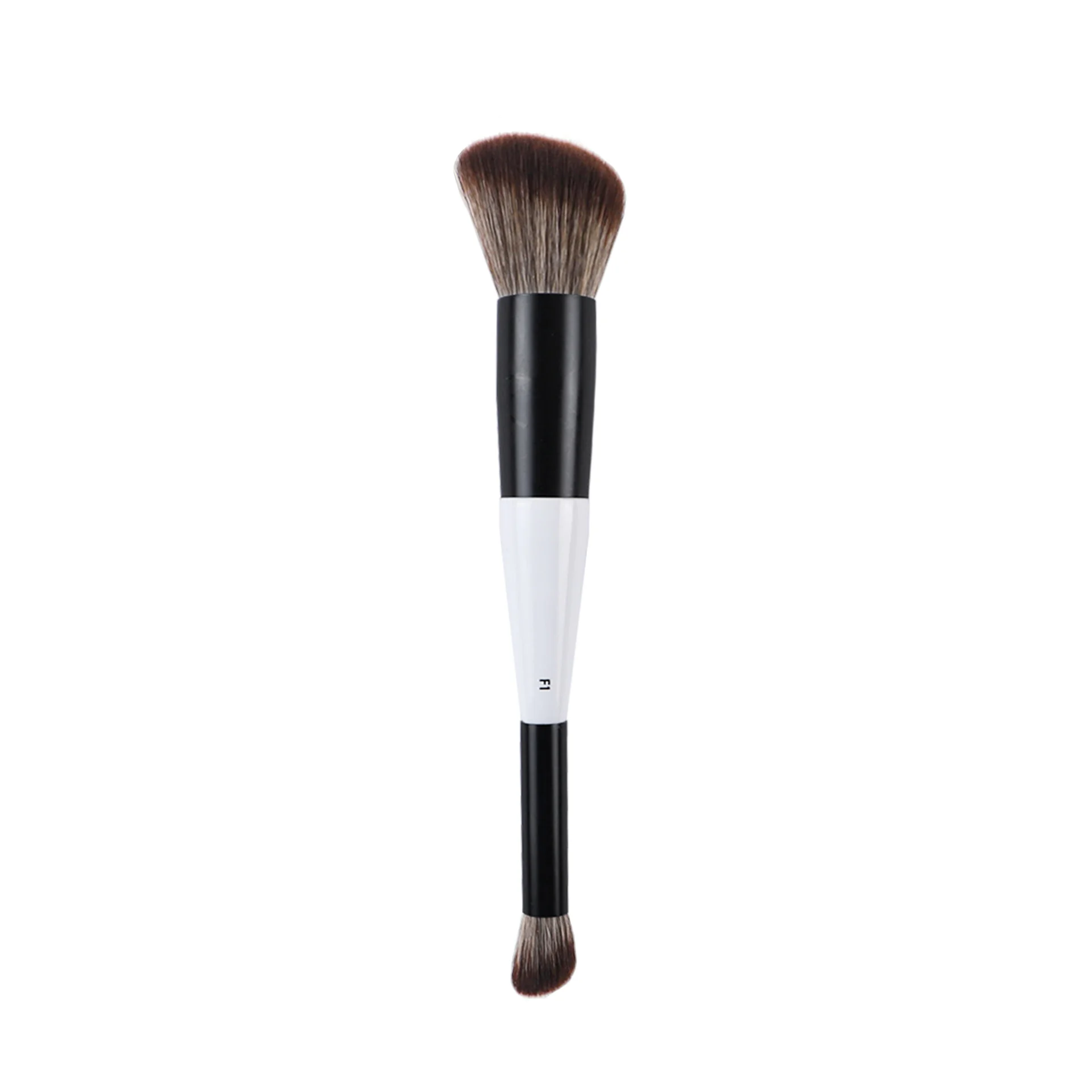 Cross-border black and white double-ended foundation brush loose powder blush contouring eyeshadow brush set brush makeup brush 3