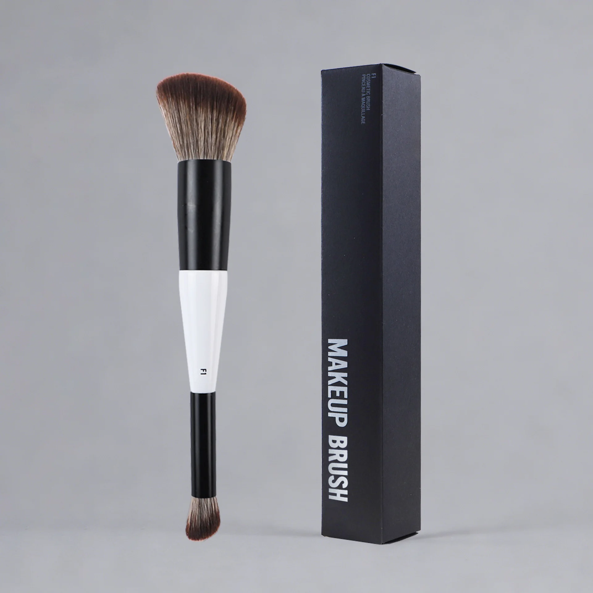 Cross-border black and white double-ended foundation brush loose powder blush contouring eyeshadow brush set brush makeup brush 6