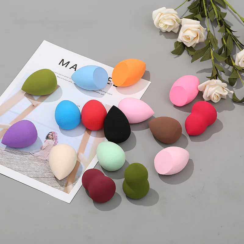 Gourd water drop oblique cut powder puff dry and wet dual-use beauty egg makeup egg makeup air cushion sponge puff 4