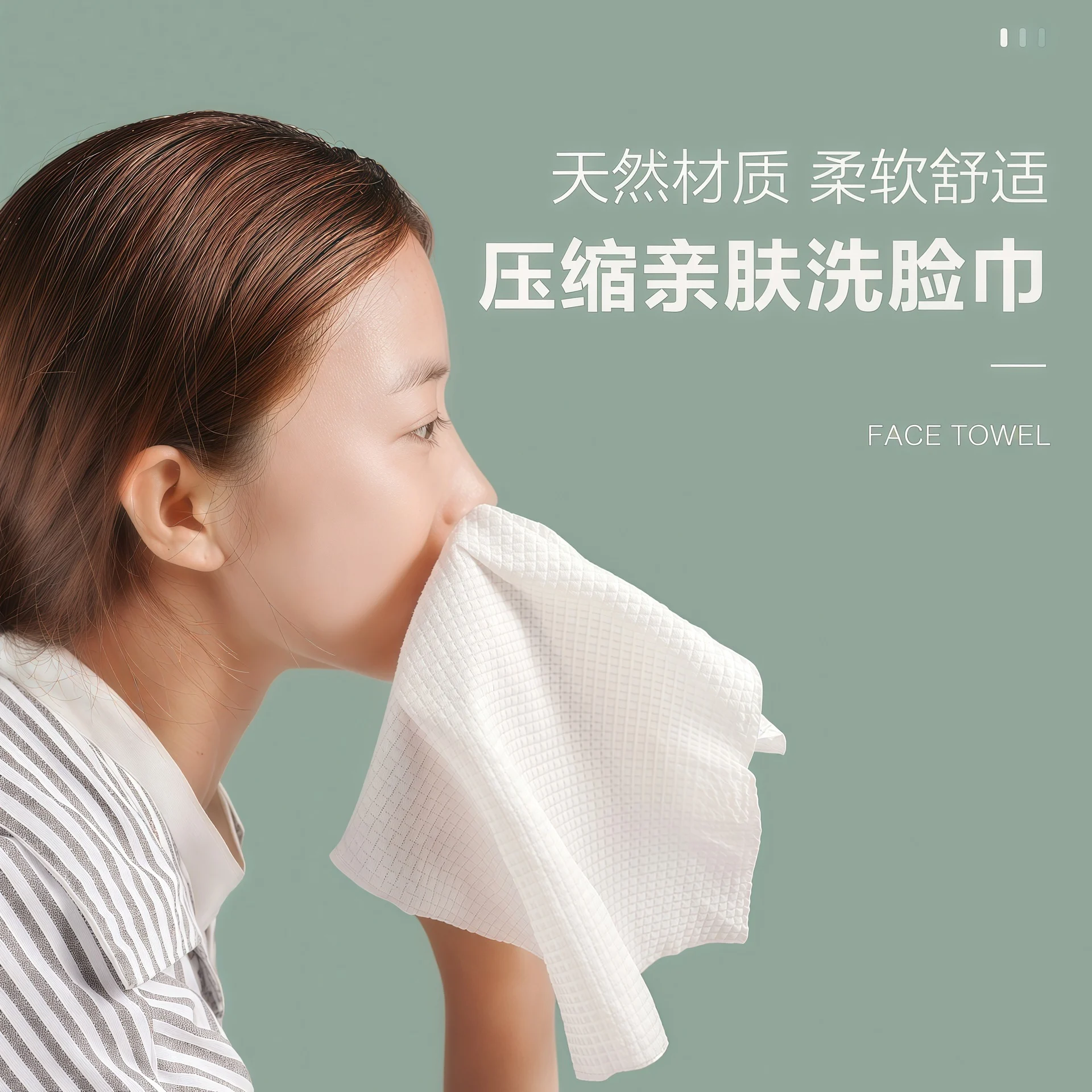 Compressed towel 20 pieces extra thickened pure cotton disposable face towel travel portable towel cleansing face towel for women 4