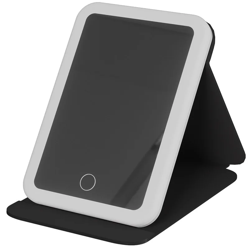 LED makeup mirror with light folding dresser smart high definition desktop portable student dormitory desktop mirror 5