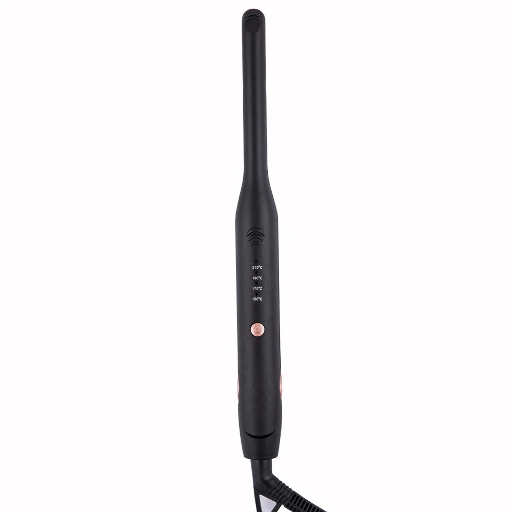 Cross-border new men's narrow hair straightener 1cm short hair mini straight clip women's fluffy hair straightening iron thin splint 3