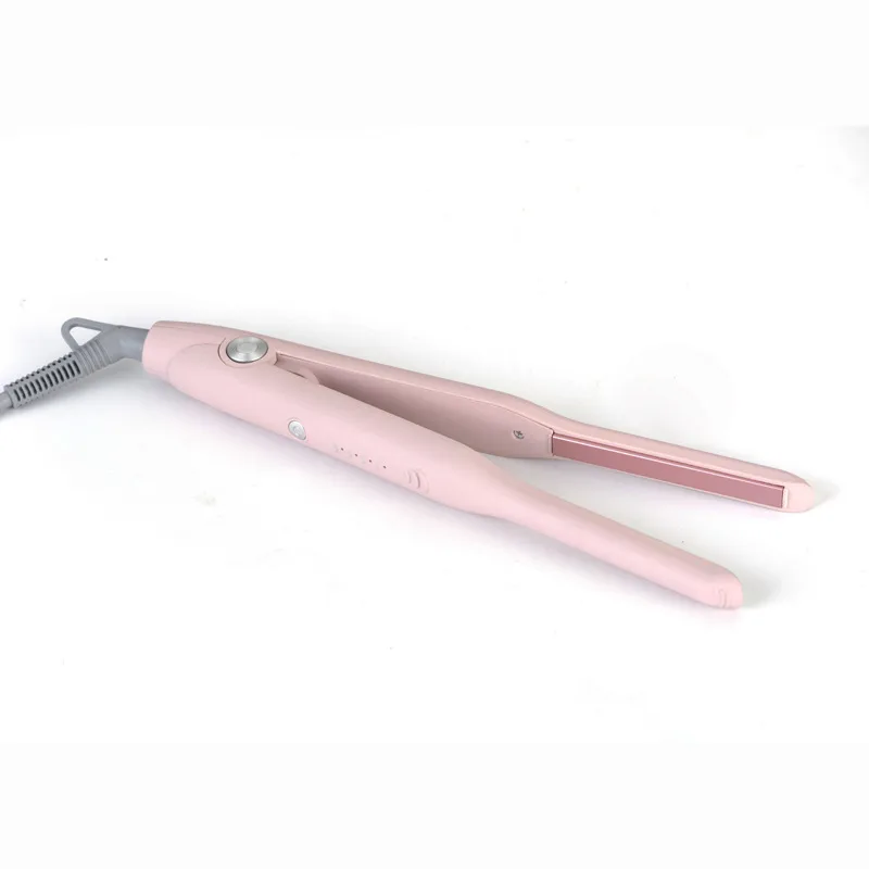 Cross-border new men's narrow hair straightener 1cm short hair mini straight clip women's fluffy hair straightening iron thin splint 4