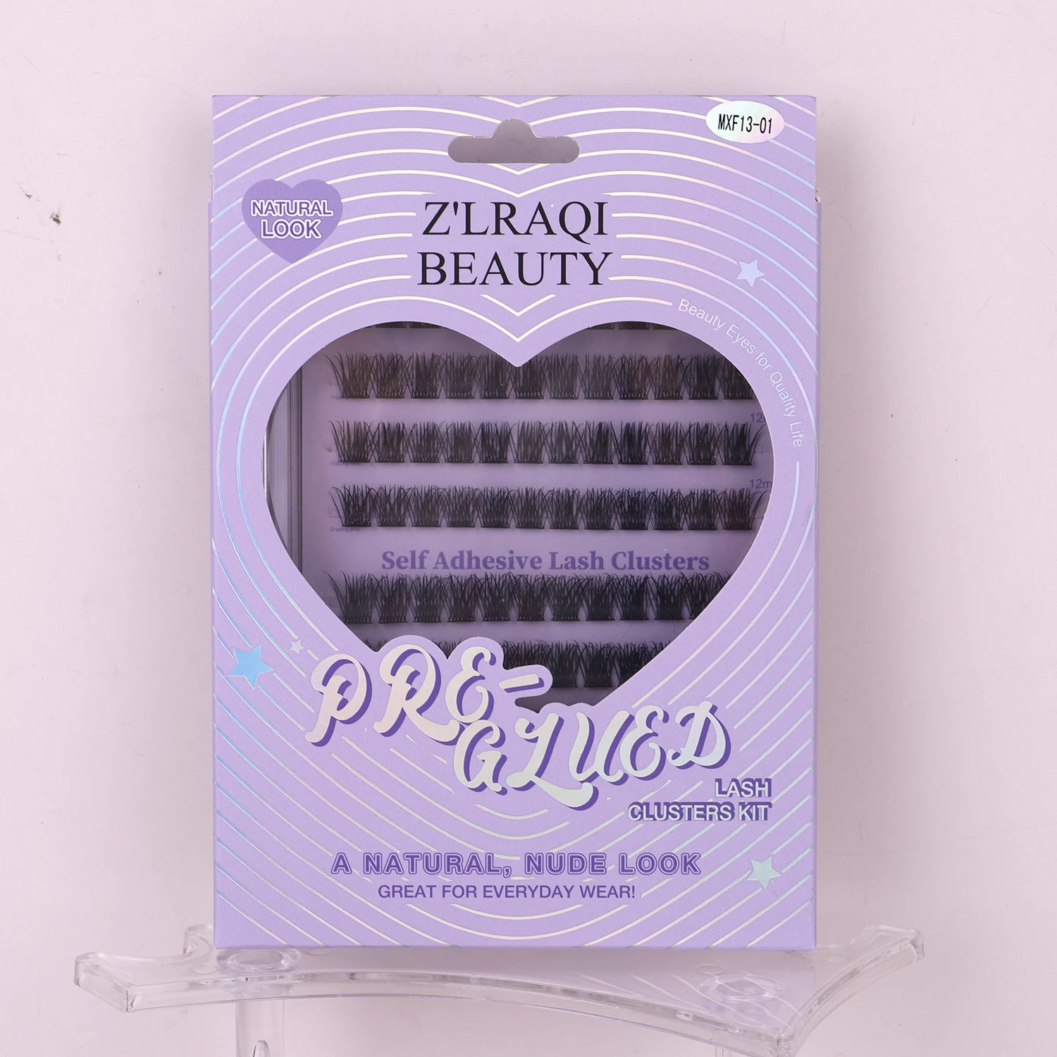 Glue-free false eyelashes DIY curling thick segmented eyelashes set cluster lashes 4