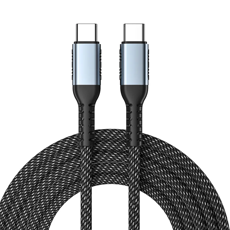 240W data cable 5A suitable for Huawei Xiaomi notebook braided PD double-ended Type-c 100W fast charging data cable 5