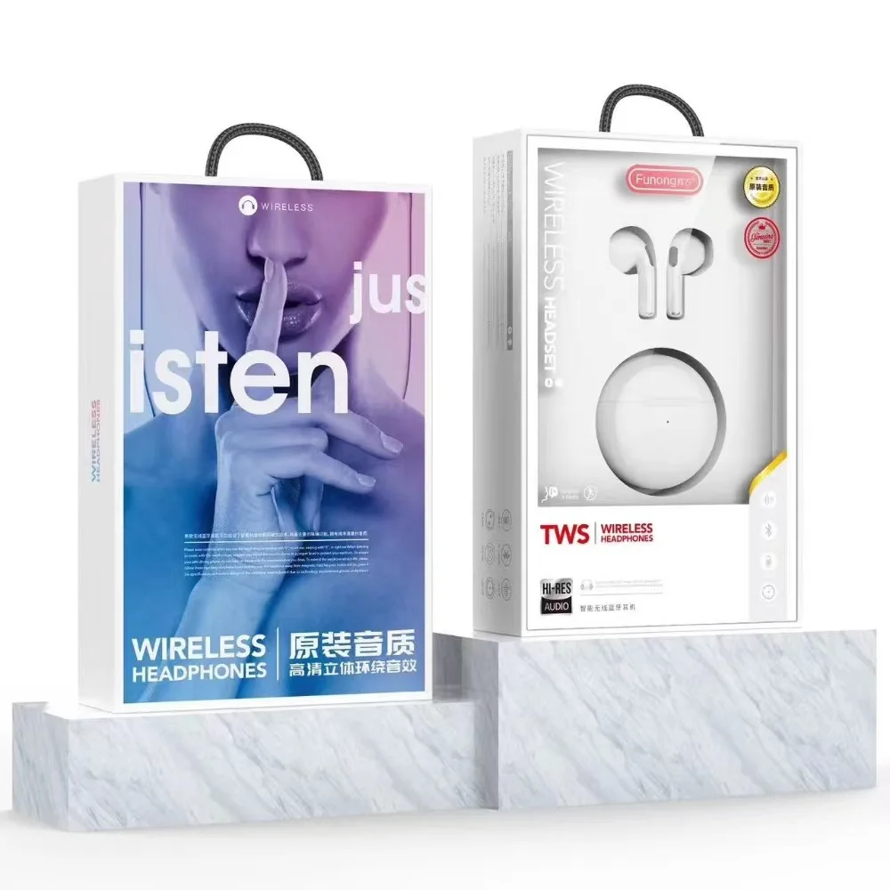 Binaural Bluetooth headset suitable for Huawei, Mi vivo, Pingguo OnePlus Honor mobile phone Bluetooth headset