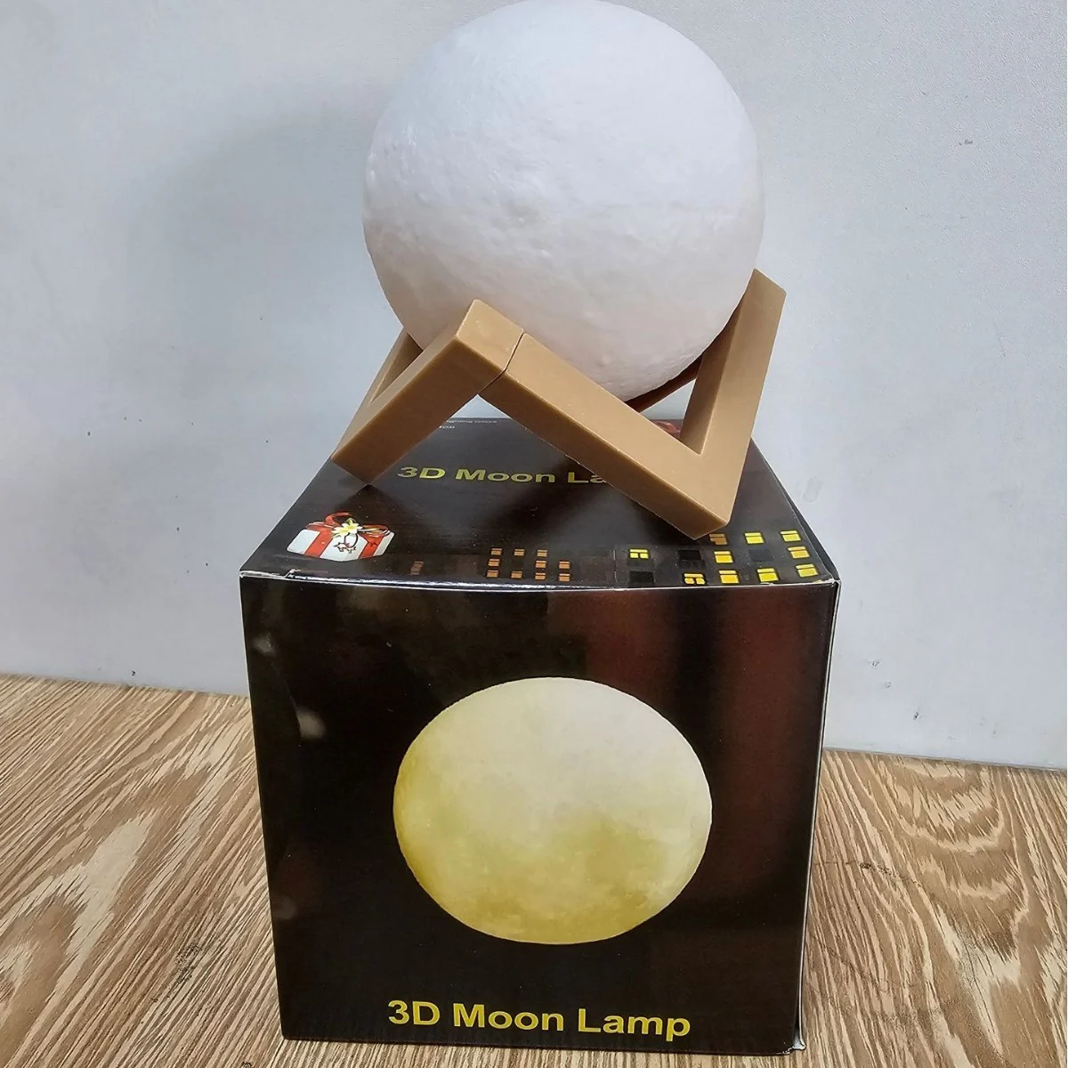 Moon Night Light Rechargeable Plug-in Bedroom Bedside Planet Lamp Children's 3D Printed Moon Lamp Birthday Gift 6