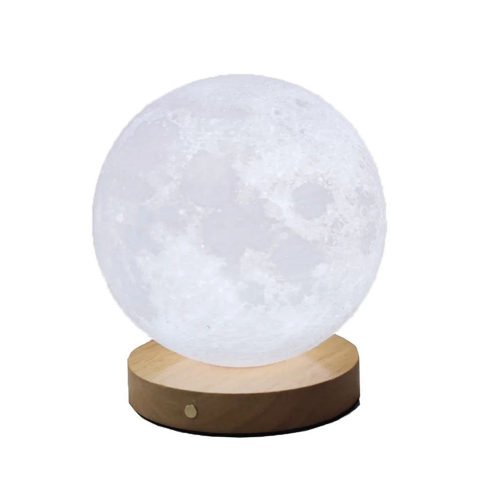 Moon Lamp Touch Rotating Sleep Moon Night Light Bedroom Desk Charging Table Lamp Bedside Lamp Ambient Light 5