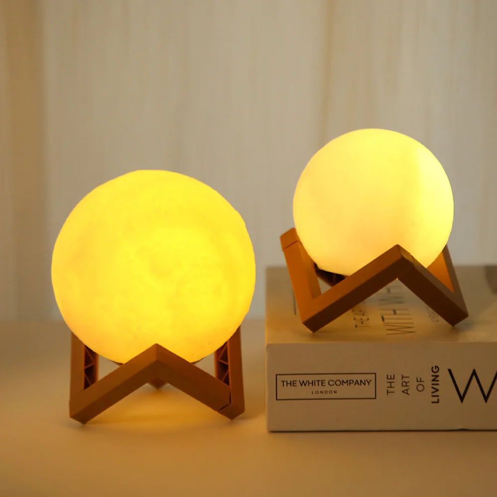 Creative diy vinyl moon lamp bedside atmosphere moon lamp carpet night light moon night light 2