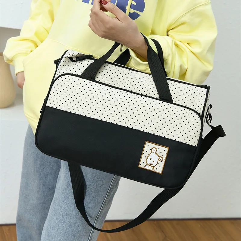 Parent-child travel mommy bag, casual and fashionable crossbody bag, household multifunctional large-capacity handbag, waterproof shoulder bag 3