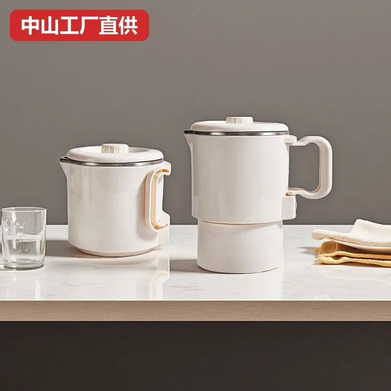 Portable travel kettle 0.8L 304 stainless steel dormitory outdoor fast heating and anti-scalding