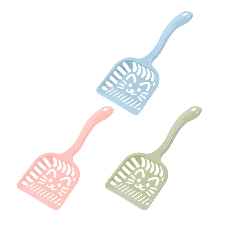 Long handle plastic cat litter pet feces cleaning tool shovel cat food dog food fine hole pet shovel 5