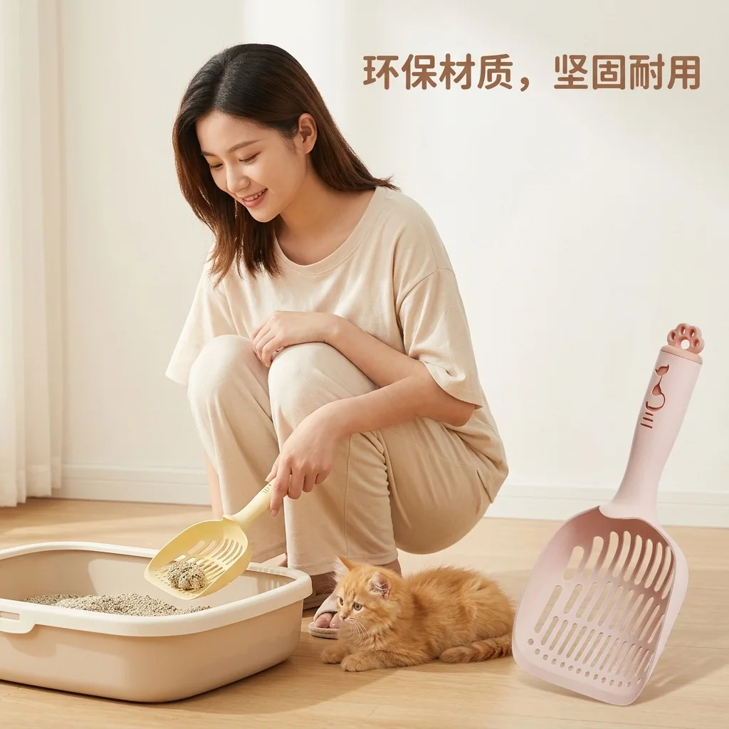 Household cat litter shovel large size PP material pet cat dog toilet cleaning shovel artifact supplies 3