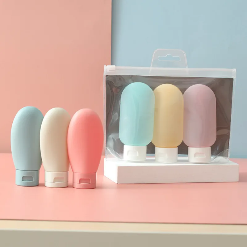 PE travel bottle portable shampoo shower gel squeeze plastic lotion bottle travel bottle set