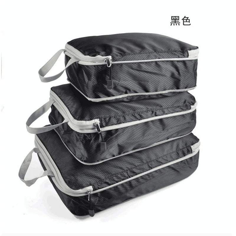 Travel Compression Storage Bag Three-piece Set Luggage Organizer Bag Large Capacity Portable Waterproof Clothes Storage Bag 2