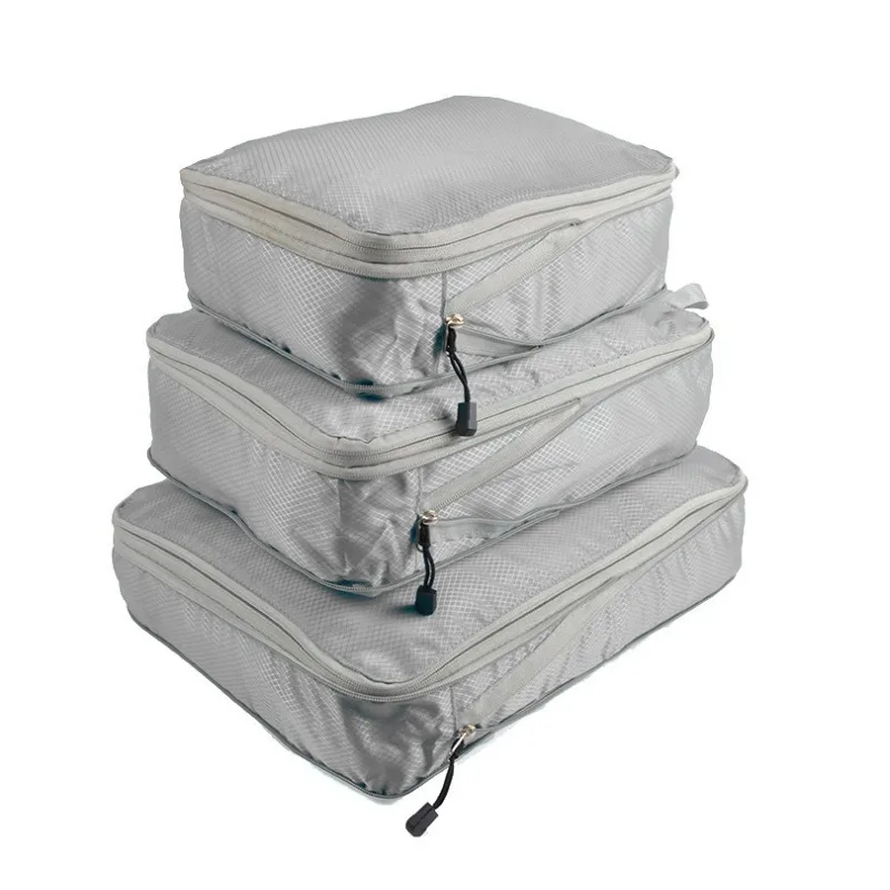 Travel Compression Storage Bag Three-piece Set Luggage Organizer Bag Large Capacity Portable Waterproof Clothes Storage Bag 4
