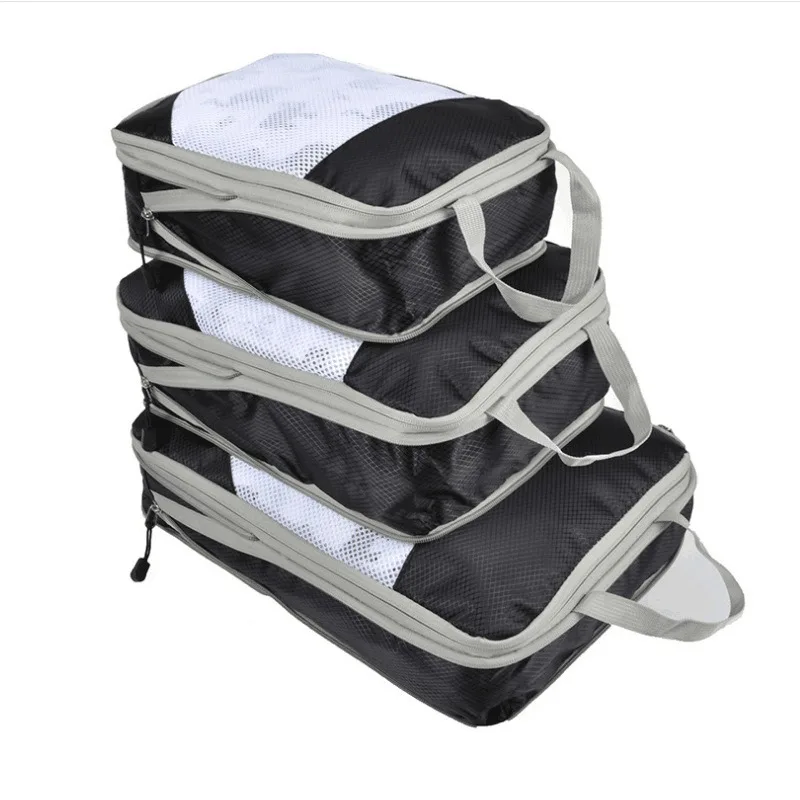 Travel Compression Storage Bag Three-piece Set Luggage Organizer Bag Large Capacity Portable Waterproof Clothes Storage Bag 6