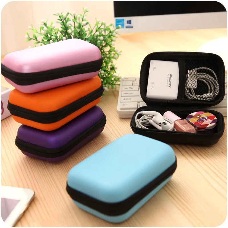 Headphone Storage Bag Data Cable Storage Box Charger Box Size Mini Portable Bag Digital Organizing Protective Cover