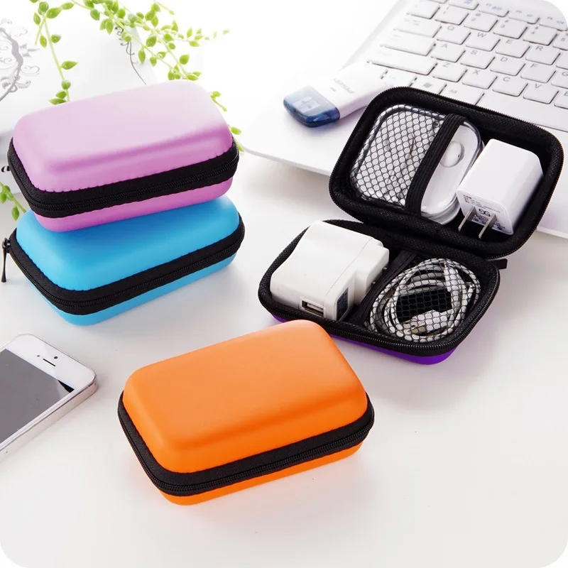 Headphone Storage Bag Data Cable Storage Box Charger Box Size Mini Portable Bag Digital Organizing Protective Cover 2