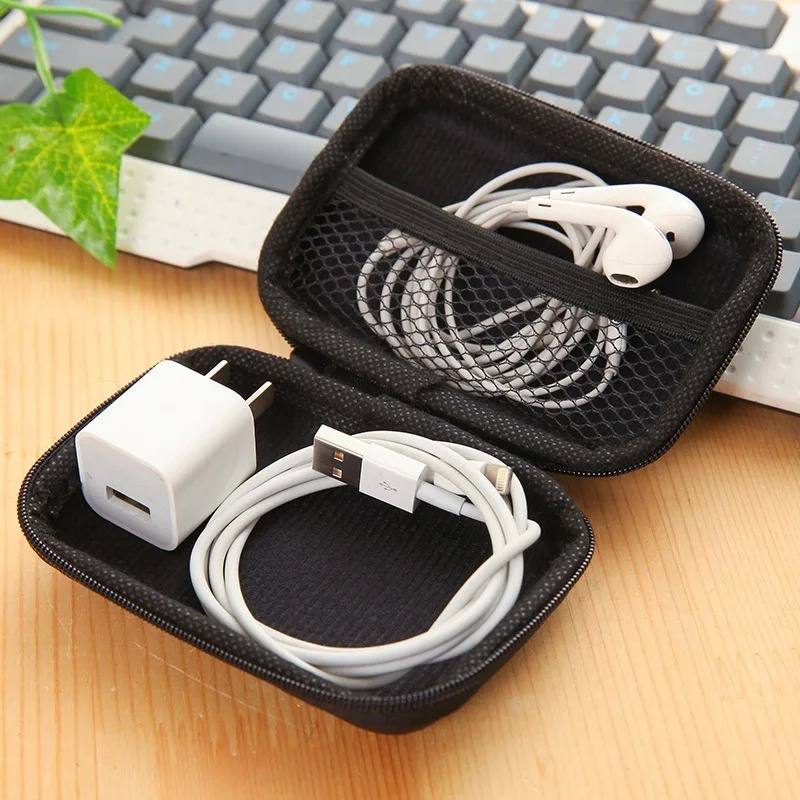 Headphone Storage Bag Data Cable Storage Box Charger Box Size Mini Portable Bag Digital Organizing Protective Cover 3