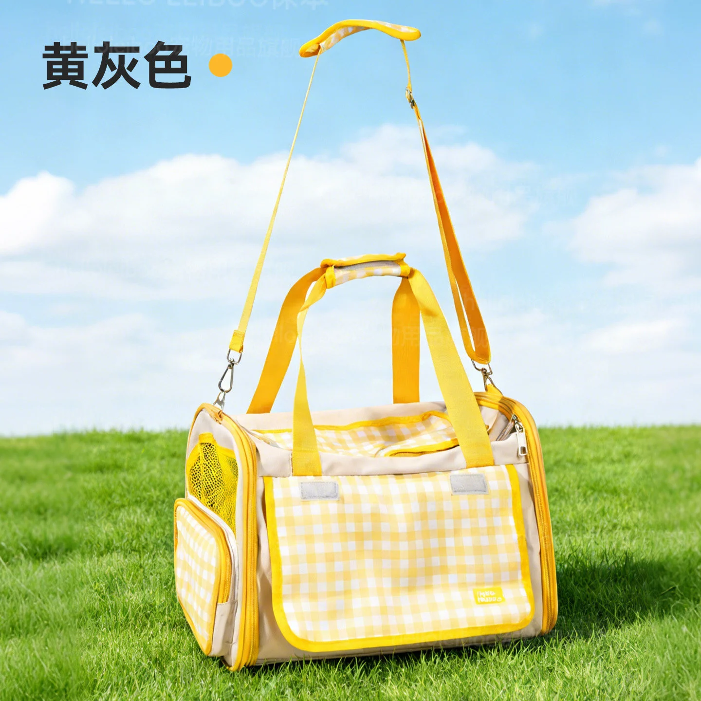 Cat bag, portable, lightweight, large-capacity, breathable cat bag, good-looking cross-body small dog walking bag 6