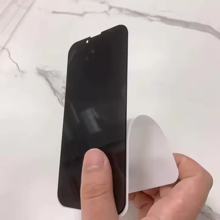 Wholesale anti-peep tempered film for Apple 16pro iPhone17/pro/max full screen anti-fingerprint mobile phone film 4