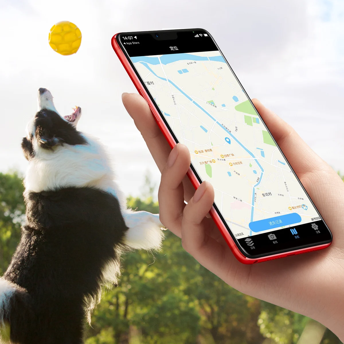 Pet smart wearable small water droplet Bluetooth anti-lost device dog positioning tracker anti-lost and anti-tamper key 4